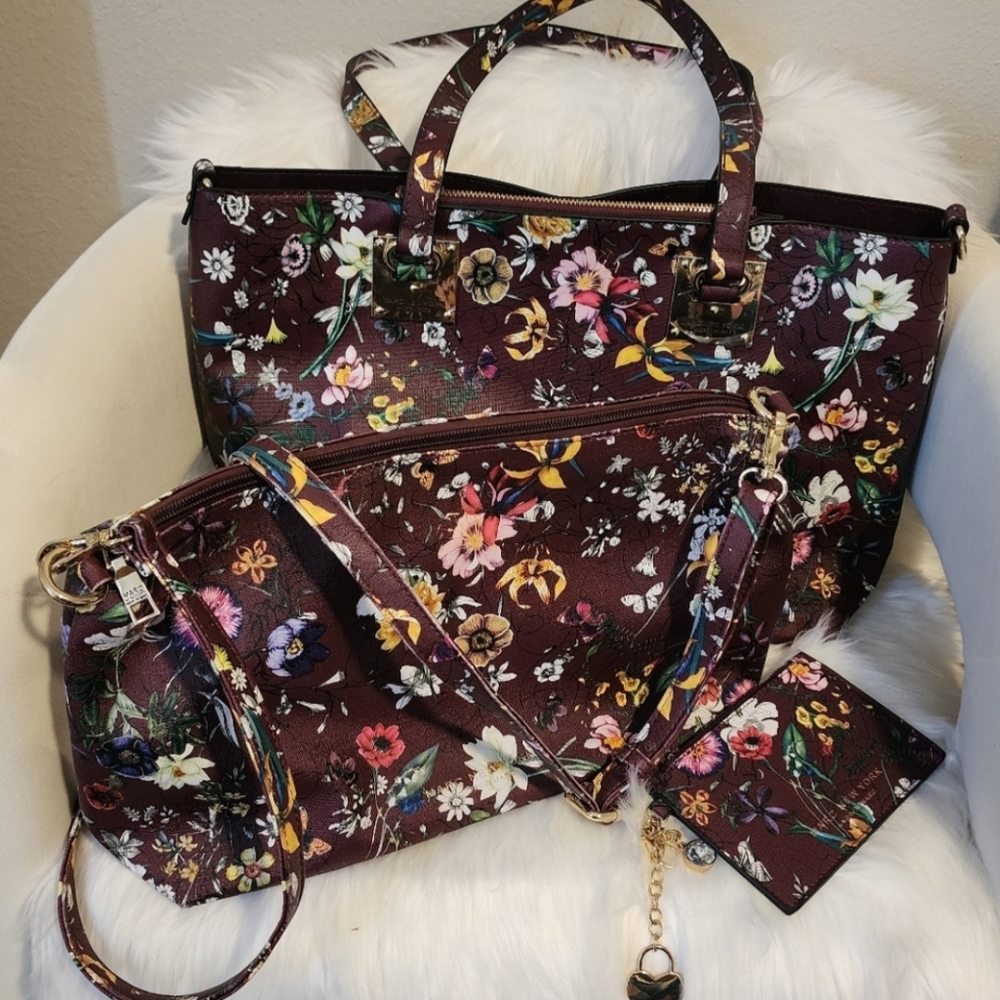 Marc Andrew Floral Crossbody Bag Set - Multicolor